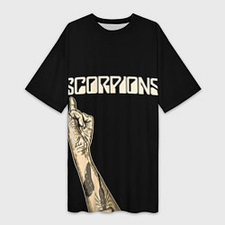 Женская длинная футболка Scorpions Rock