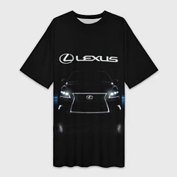 Женская длинная футболка Lexus