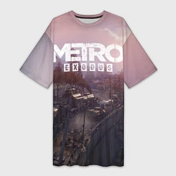 Женская длинная футболка Metro Exodus