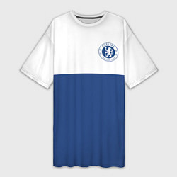 Женская длинная футболка Chelsea FC: Light Blue