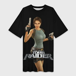 Футболка женская длинная TOMB RAIDER, цвет: 3D-принт