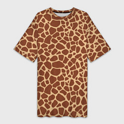 Женская длинная футболка Жираф