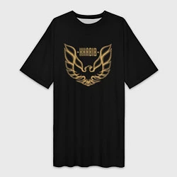 Женская длинная футболка Khabib: Gold Eagle