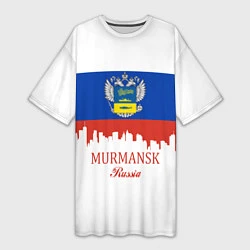 Женская длинная футболка Murmansk: Russia