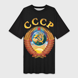Женская длинная футболка Советский Союз