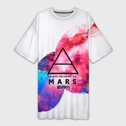Женская длинная футболка 30 Seconds to Mars