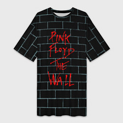 Футболка женская длинная Pink Floyd: The Wall, цвет: 3D-принт