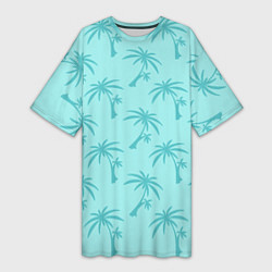 Женская длинная футболка GTA VC: Blue Palms