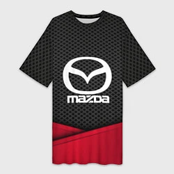 Женская длинная футболка Mazda: Grey Carbon