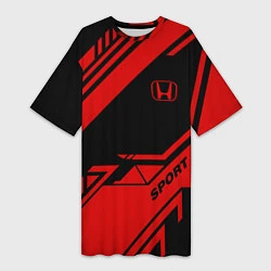 Женская длинная футболка Honda: Techno Sport