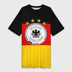 Женская длинная футболка Немецкий футбол