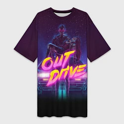 Женская длинная футболка OUT DRIVE