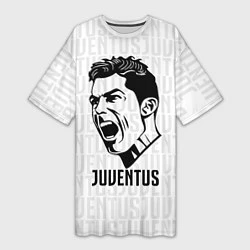 Женская длинная футболка Juve Ronaldo