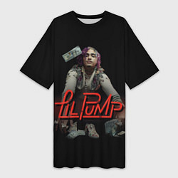 Футболка женская длинная Lil Pump, цвет: 3D-принт