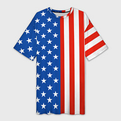 Женская длинная футболка American Patriot