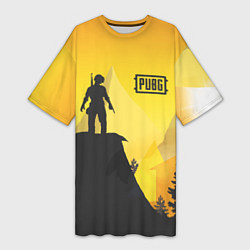 Женская длинная футболка PUBG: Sunrise