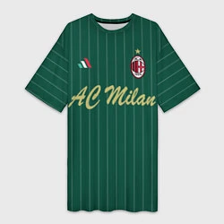 Женская длинная футболка AC Milan: Green Form