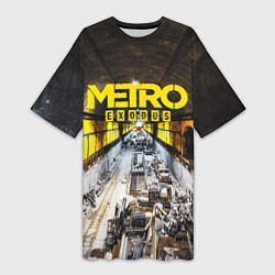 Футболка женская длинная METRO EXODUS EXCLUSIVE, цвет: 3D-принт