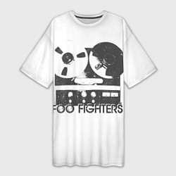 Футболка женская длинная Foo Fighters: Retro Tape, цвет: 3D-принт