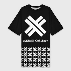 Футболка женская длинная Eskimo Callboy: Cross, цвет: 3D-принт