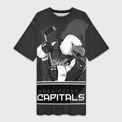 Женская длинная футболка Washington Capitals: Mono