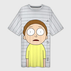 Футболка женская длинная Morty is in Prison, цвет: 3D-принт