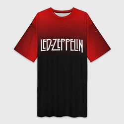 Женская длинная футболка Led Zeppelin