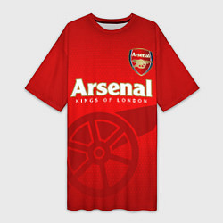 Футболка женская длинная Arsenal, цвет: 3D-принт