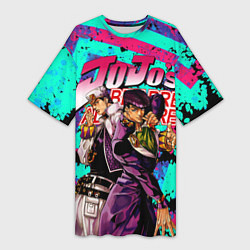 Футболка женская длинная Jojo, цвет: 3D-принт