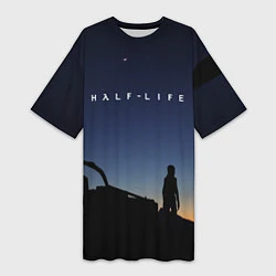 Женская длинная футболка HALF-LIFE