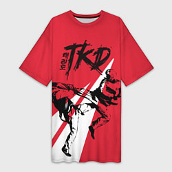 Женская длинная футболка Taekwondo