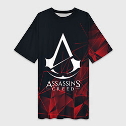 Футболка женская длинная ASSASSINS CREED, цвет: 3D-принт