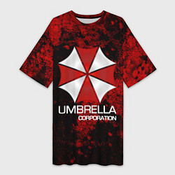 Футболка женская длинная UMBRELLA CORP, цвет: 3D-принт