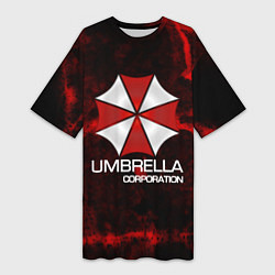 Футболка женская длинная UMBRELLA CORP, цвет: 3D-принт