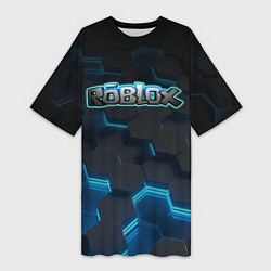 Женская длинная футболка Roblox Neon Hex