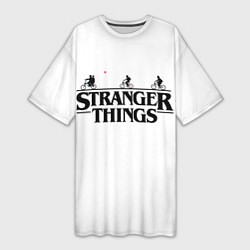 Женская длинная футболка STRANGER THINGS