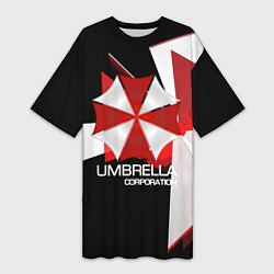 Футболка женская длинная UMBRELLA CORP, цвет: 3D-принт