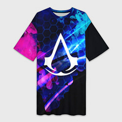 Футболка женская длинная Assassin??s Creed, цвет: 3D-принт