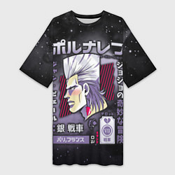 Футболка женская длинная JoJo Bizarre Adventure, цвет: 3D-принт