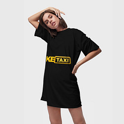 Футболка женская длинная Fake Taxi, цвет: 3D-принт — фото 2
