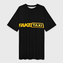 Женская длинная футболка Fake Taxi