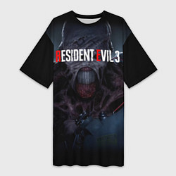 Женская длинная футболка Resident evil 3 remake