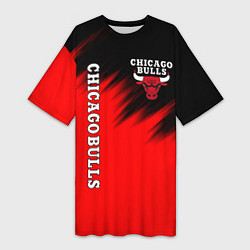 Женская длинная футболка CHICAGO BULLS