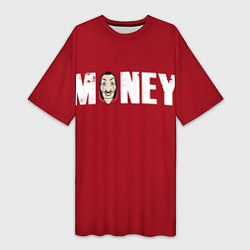 Женская длинная футболка Money