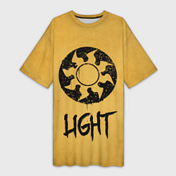 Футболка женская длинная Emblems Light, цвет: 3D-принт