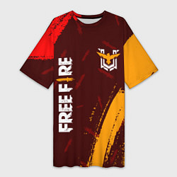 Женская длинная футболка FREE FIRE ФРИ ФАЕР