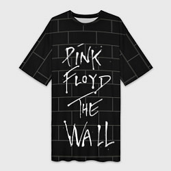 Футболка женская длинная PINK FLOYD, цвет: 3D-принт