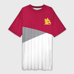 Женская длинная футболка AS Roma Red Design 2122