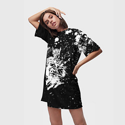 Футболка женская длинная JoJo Bizarre Adventure, цвет: 3D-принт — фото 2