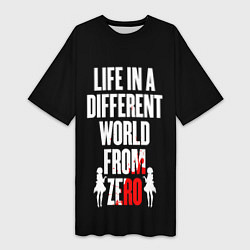 Футболка женская длинная Re:Zero, цвет: 3D-принт